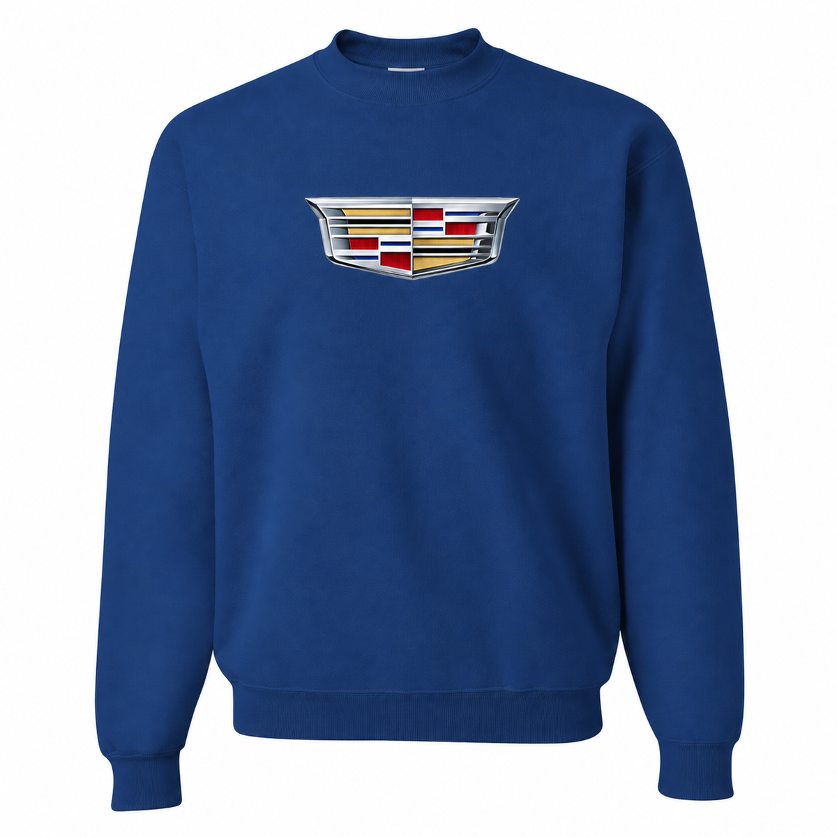 Men’s Cadillac Car Crewneck Sweatshirt | Color: Blue | Front