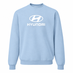 Men’s Hyundai Car Crewneck Sweatshirt | Color: Sky Blue | Front