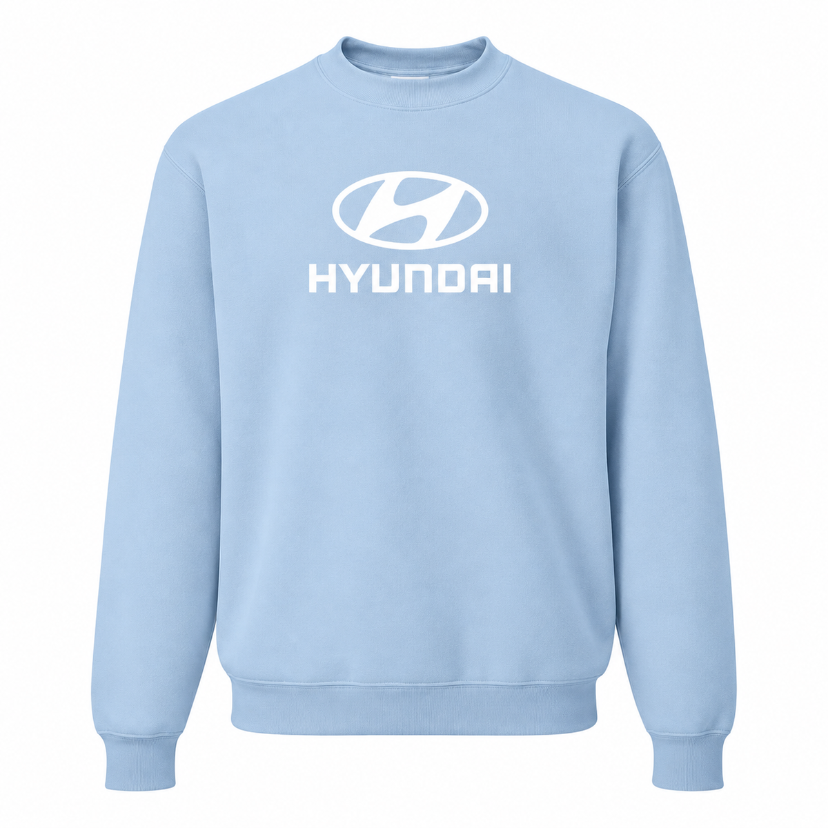 Men’s Hyundai Car Crewneck Sweatshirt | Color: Sky Blue | Front