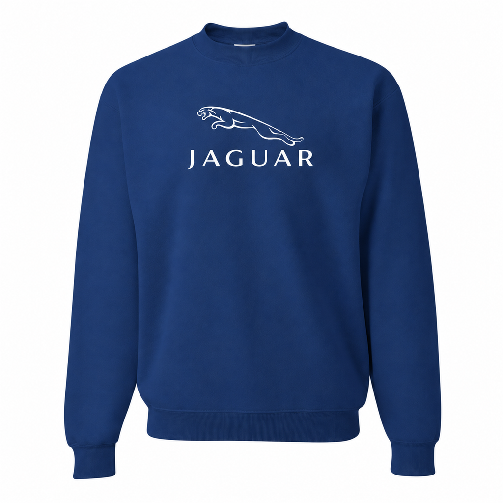 Men’s Jaguar Symbol Car Crewneck Sweatshirt | Color: Blue | Front