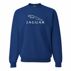 Men’s Jaguar Symbol Car Crewneck Sweatshirt | Color: Blue | Front