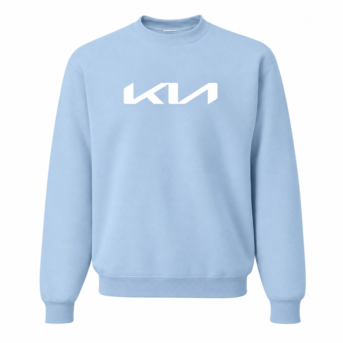 Men’s Kia Car Crewneck Sweatshirt | Color: Sky Blue | Front