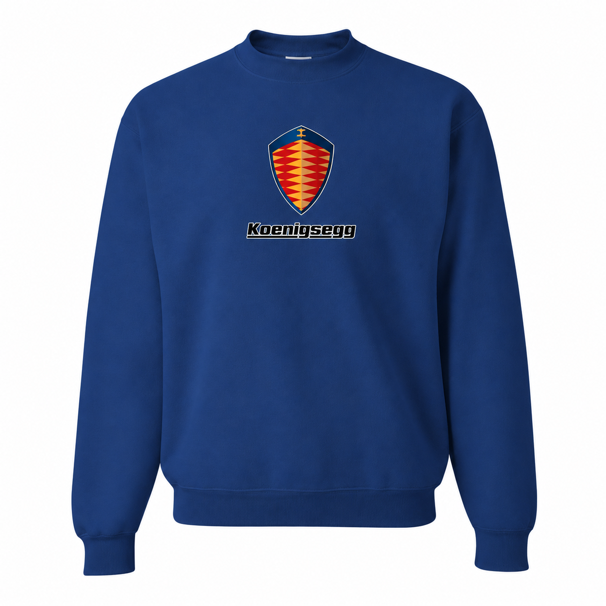 Men’s Koenigsegg Car Crewneck Sweatshirt | Color: Blue | Front