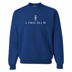 Men’s Lincoln Car Crewneck Sweatshirt | Color: Blue | Front