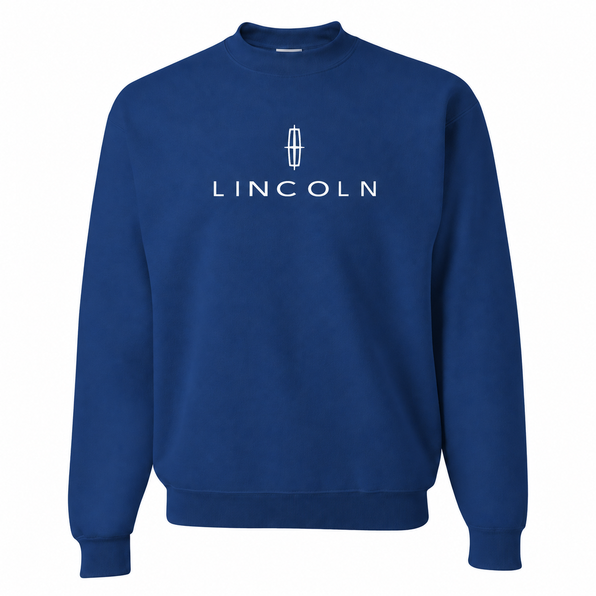 Men’s Lincoln Car Crewneck Sweatshirt | Color: Blue | Front