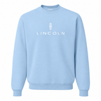 Men’s Lincoln Car Crewneck Sweatshirt | Color: Sky Blue | Front