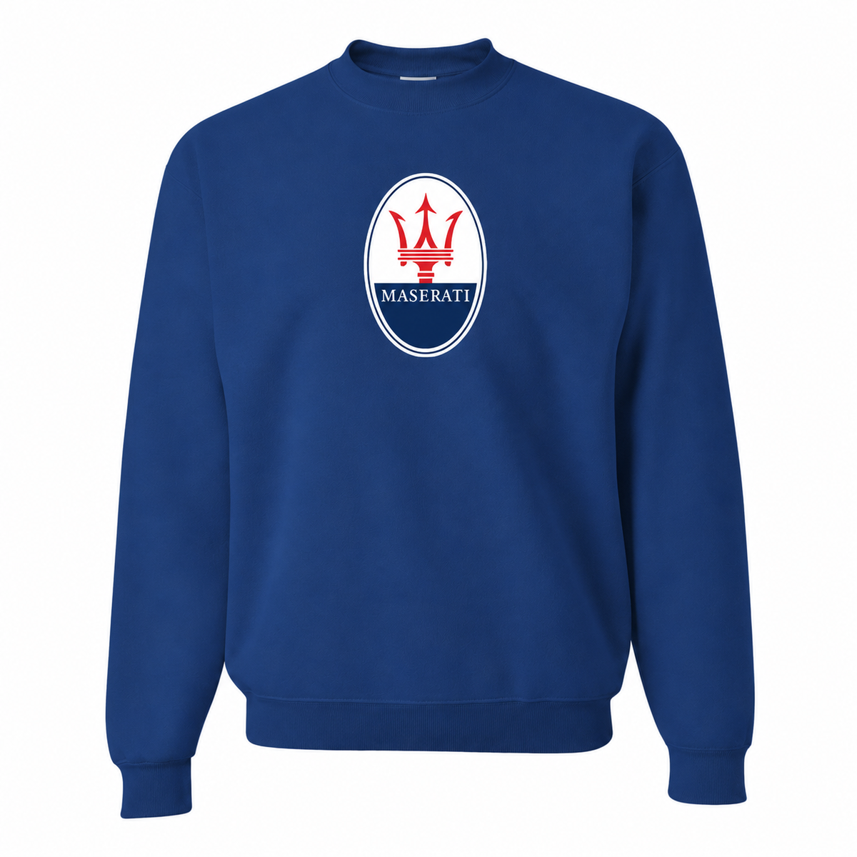 Men’s Maserati Car Crewneck Sweatshirt | Color: Blue | Front