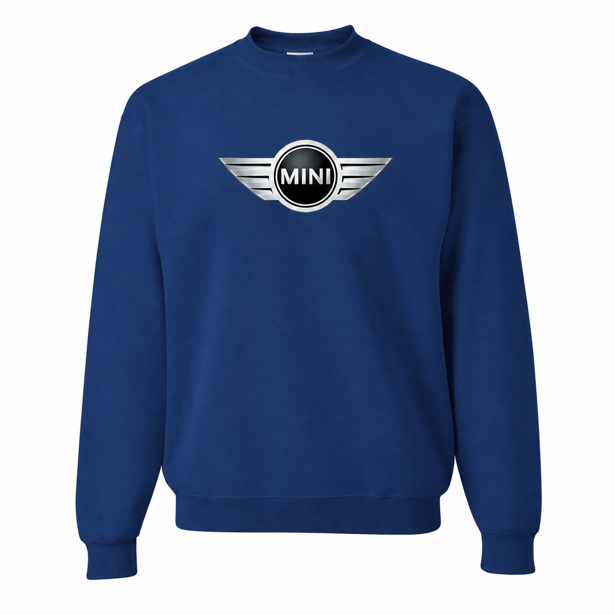 Men’s Mini Cooper Car Crewneck Sweatshirt | Color: Blue | Front