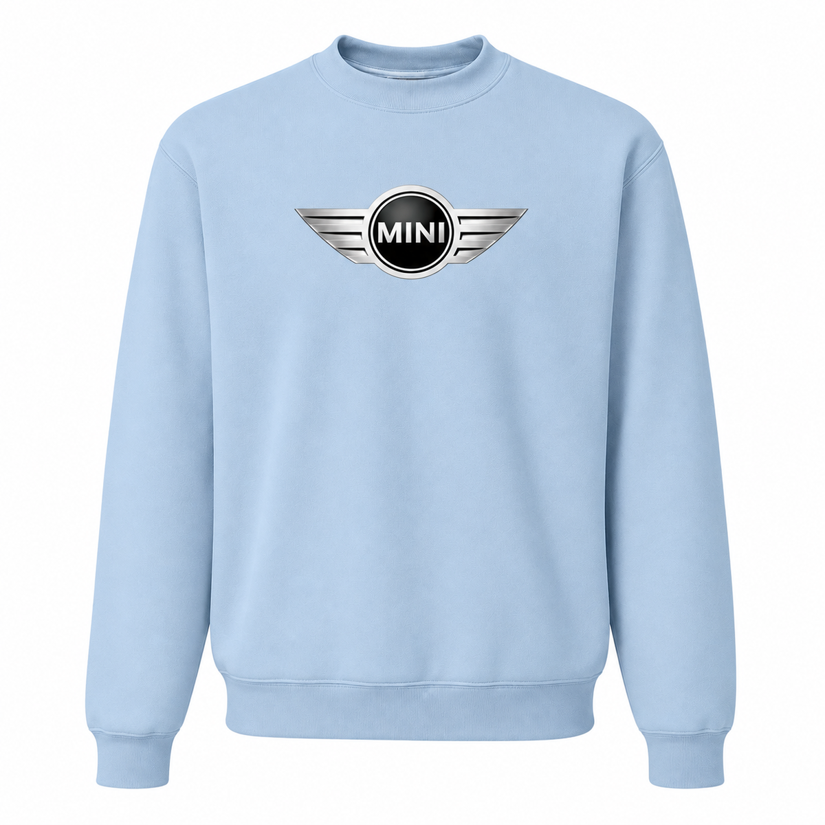 Men’s Mini Cooper Car Crewneck Sweatshirt | Color: Sky Blue | Front