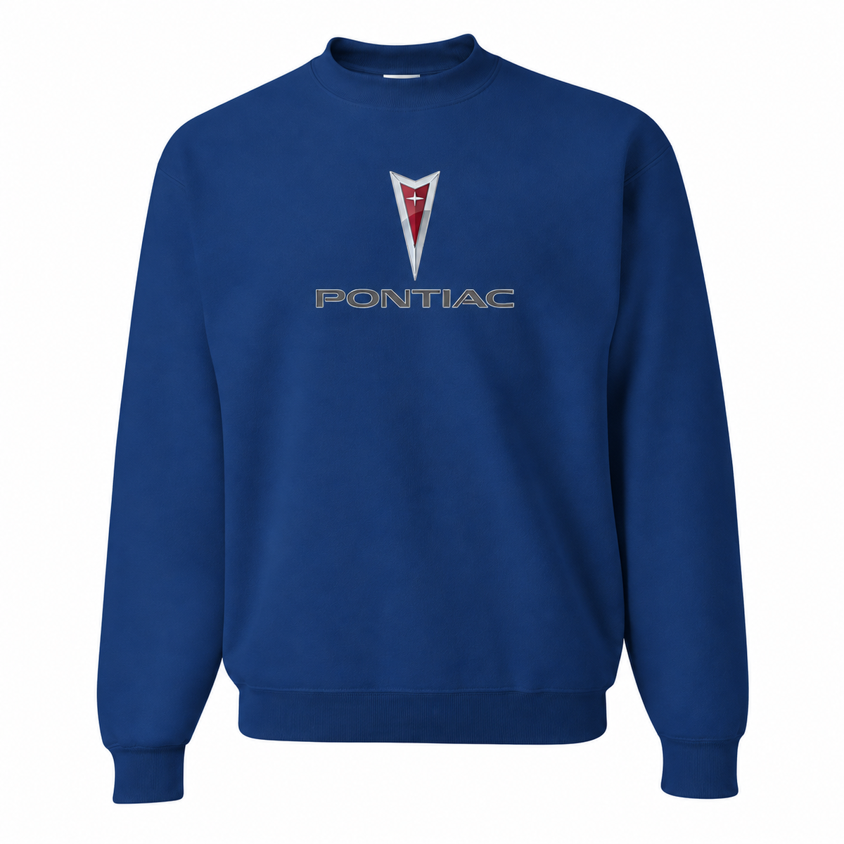Men’s Pontiac Car Crewneck Sweatshirt | Color: Blue | Front