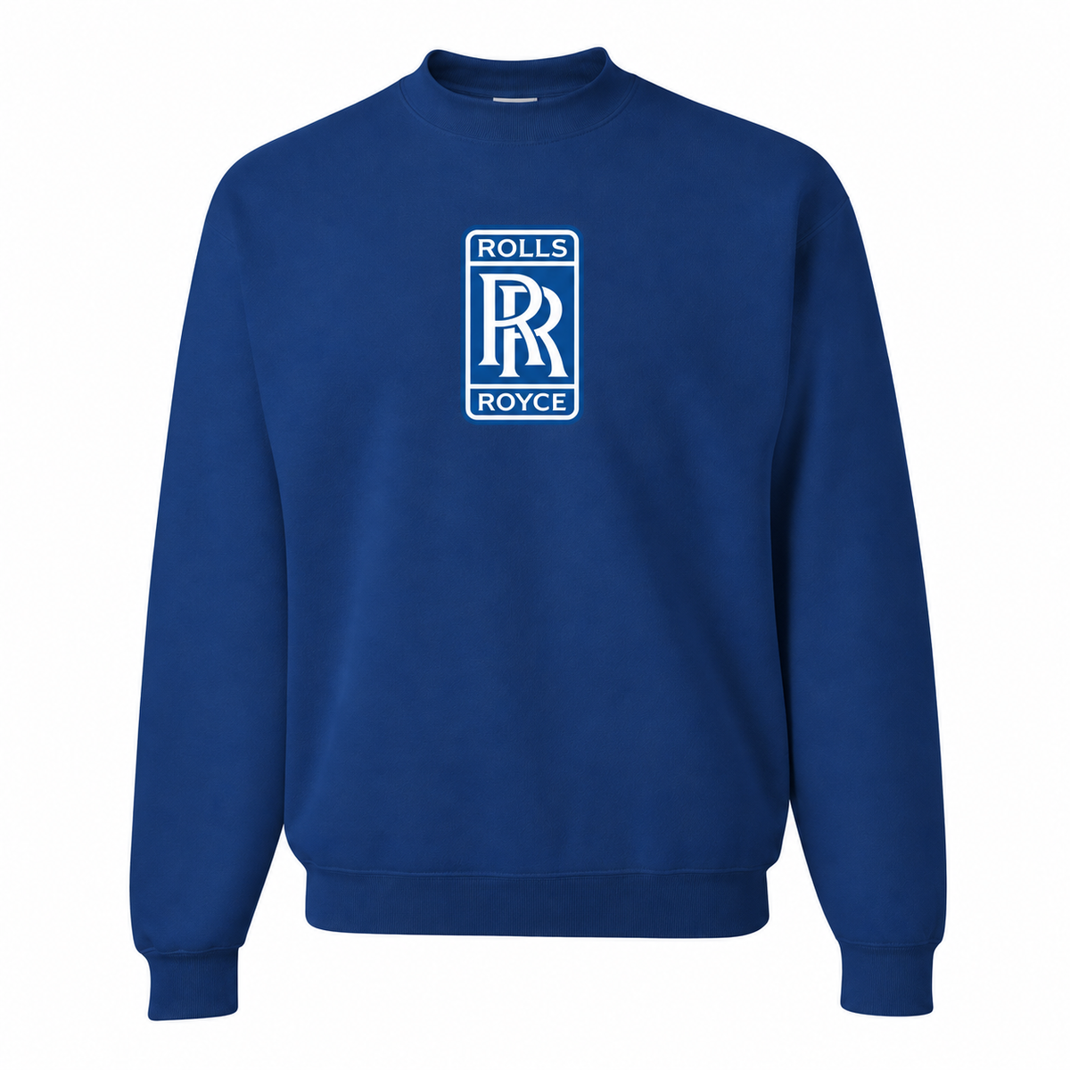 Men’s Rolls Royce Car Crewneck Sweatshirt | Color: Blue | Front