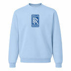 Men’s Rolls Royce Car Crewneck Sweatshirt | Color: Sky Blue | Front