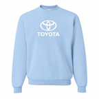 Men’s Toyota Car Crewneck Sweatshirt | Color: Sky Blue | Front