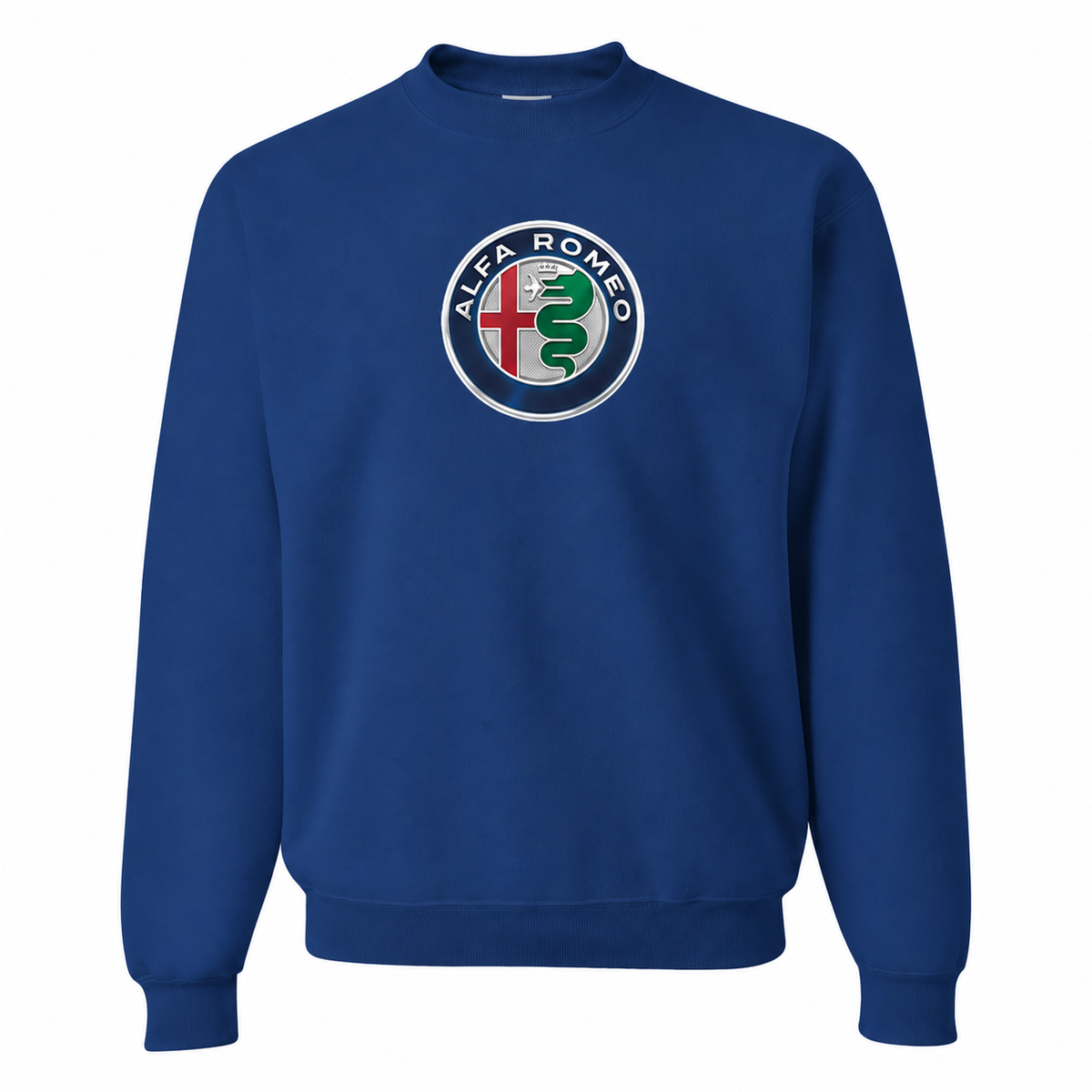 Men's Alfa Romeo Car Crewneck Sweatshirt | Color: Blue | Front