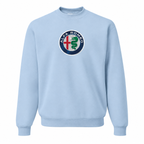 Men's Alfa Romeo Car Crewneck Sweatshirt | Color: Sky Blue | Front