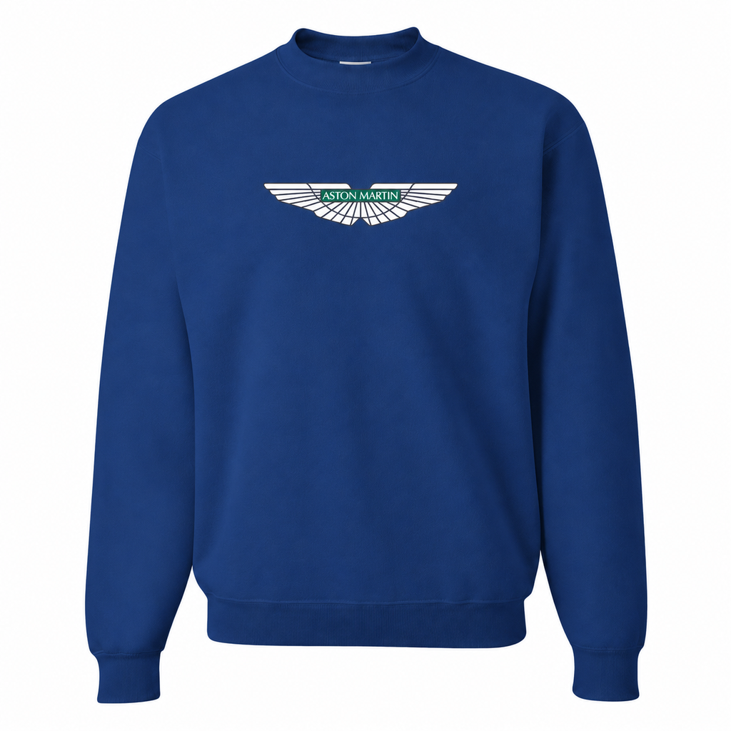 Men's Aston Martin Car Crewneck Sweatshirt | Color: Blue | Front
