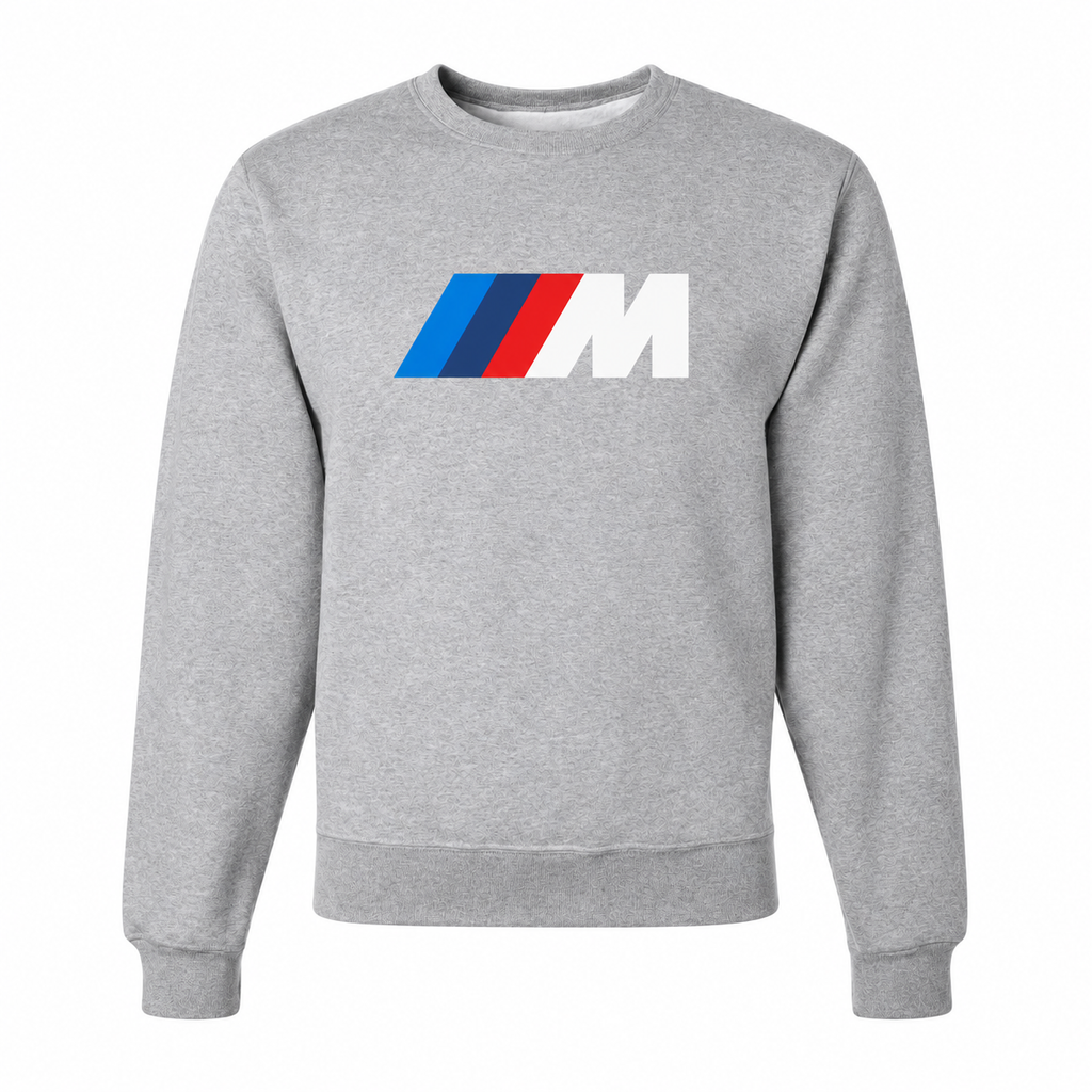 Men’s BMW M Car Crewneck Sweatshirt | Color: Gray | Front