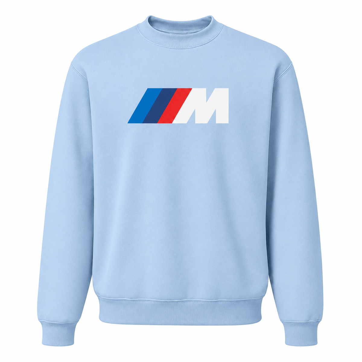 Men’s BMW M Car Crewneck Sweatshirt | Color: Sky Blue | Front