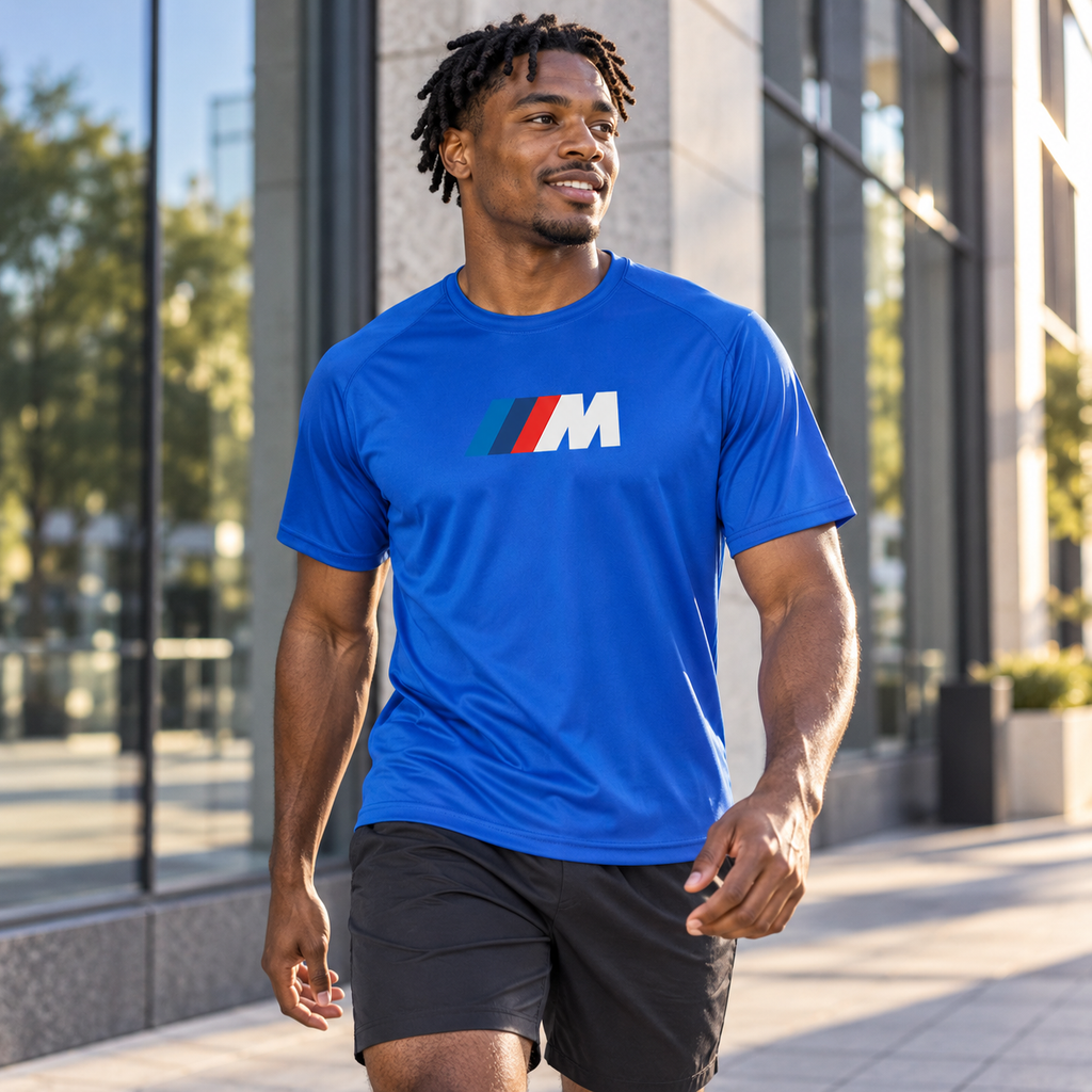 Men's - BMW M - Polyester T-Shirt | Color: Blue | Image 1 | Urban Walk