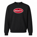 Men’s Bugatti Car Crewneck Sweatshirt | Color: Black | Front