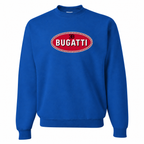 Men’s Bugatti Car Crewneck Sweatshirt | Color: Blue | Front