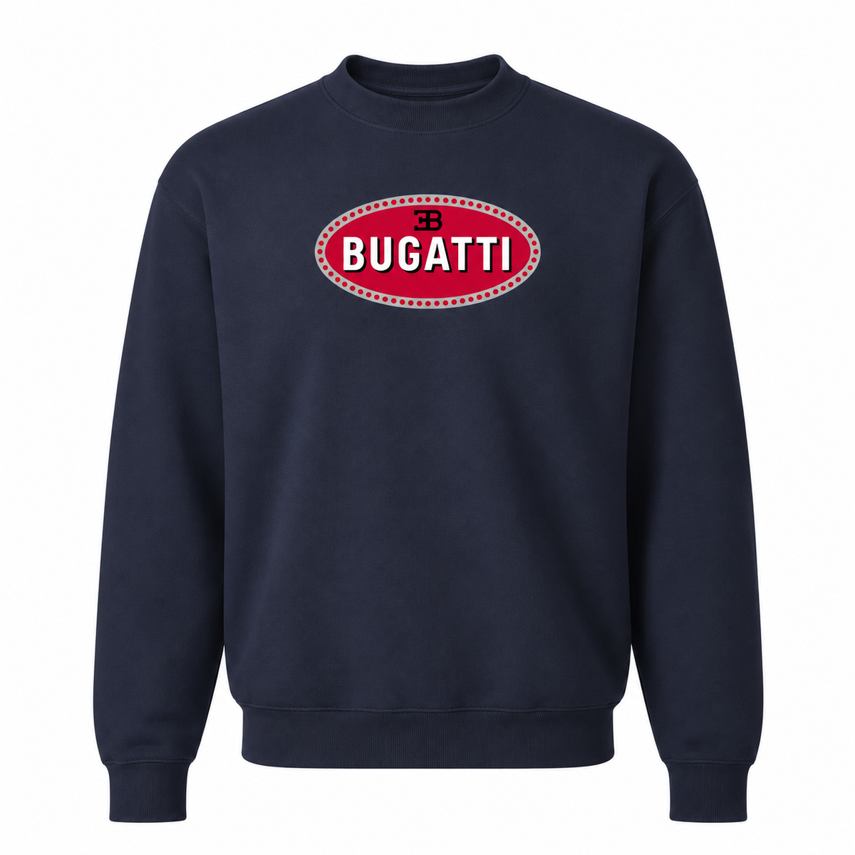 Men’s Bugatti Car Crewneck Sweatshirt | Color: Navy | Front
