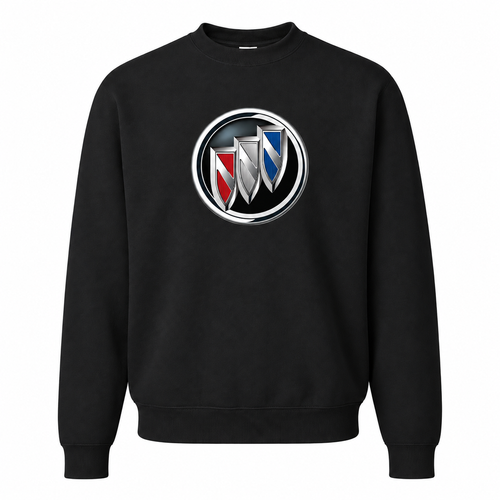 Men’s Buick Car Crewneck Sweatshirt | Color: Black | Front