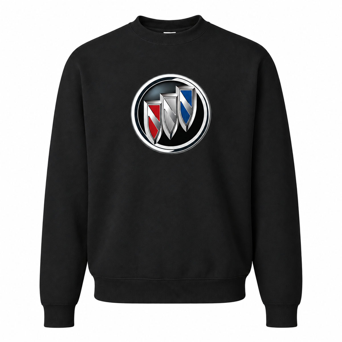 Men’s Buick Car Crewneck Sweatshirt | Color: Black | Front