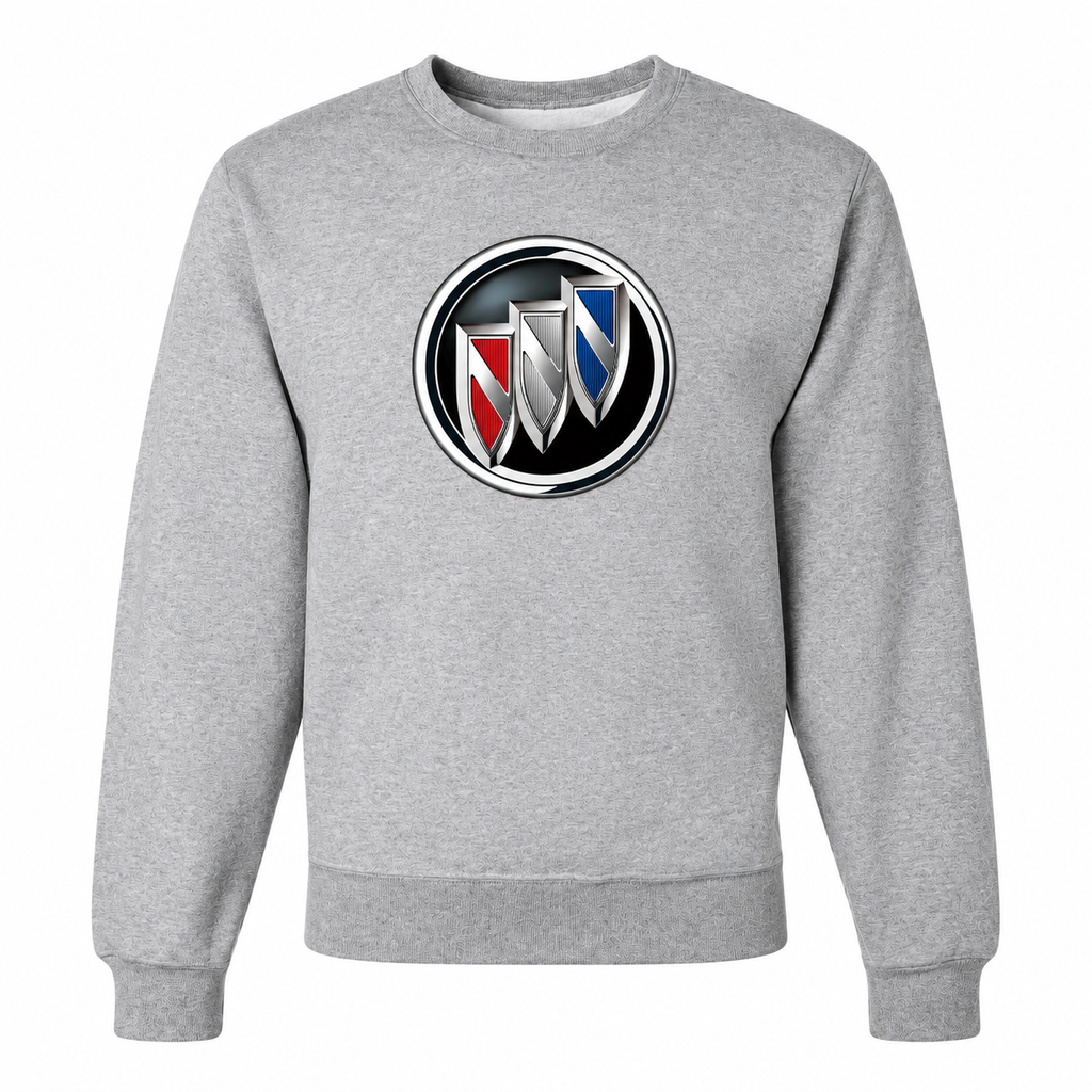 Men’s Buick Car Crewneck Sweatshirt | Color: Gray | Front