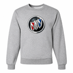 Men’s Buick Car Crewneck Sweatshirt | Color: Gray | Front