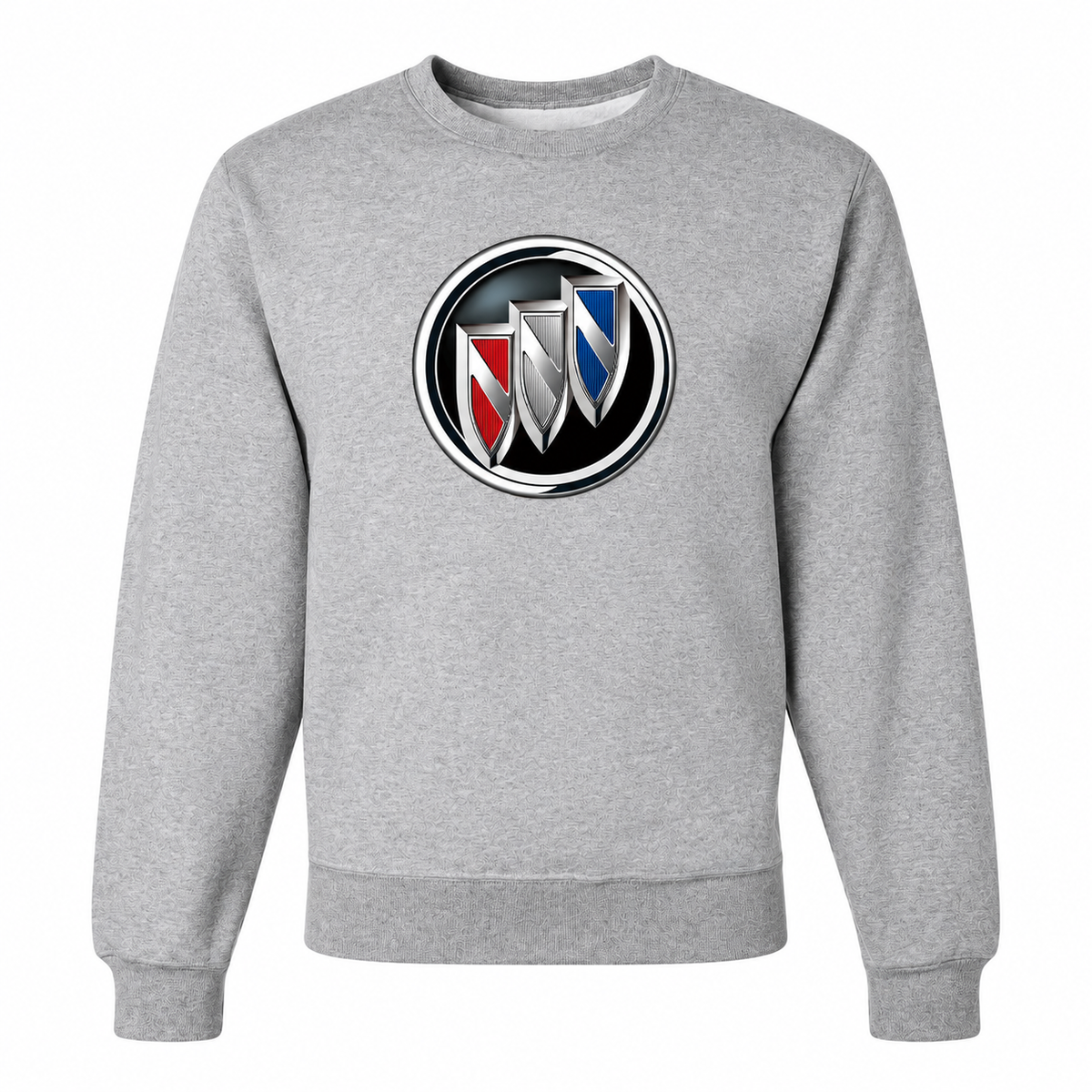 Men’s Buick Car Crewneck Sweatshirt | Color: Gray | Front