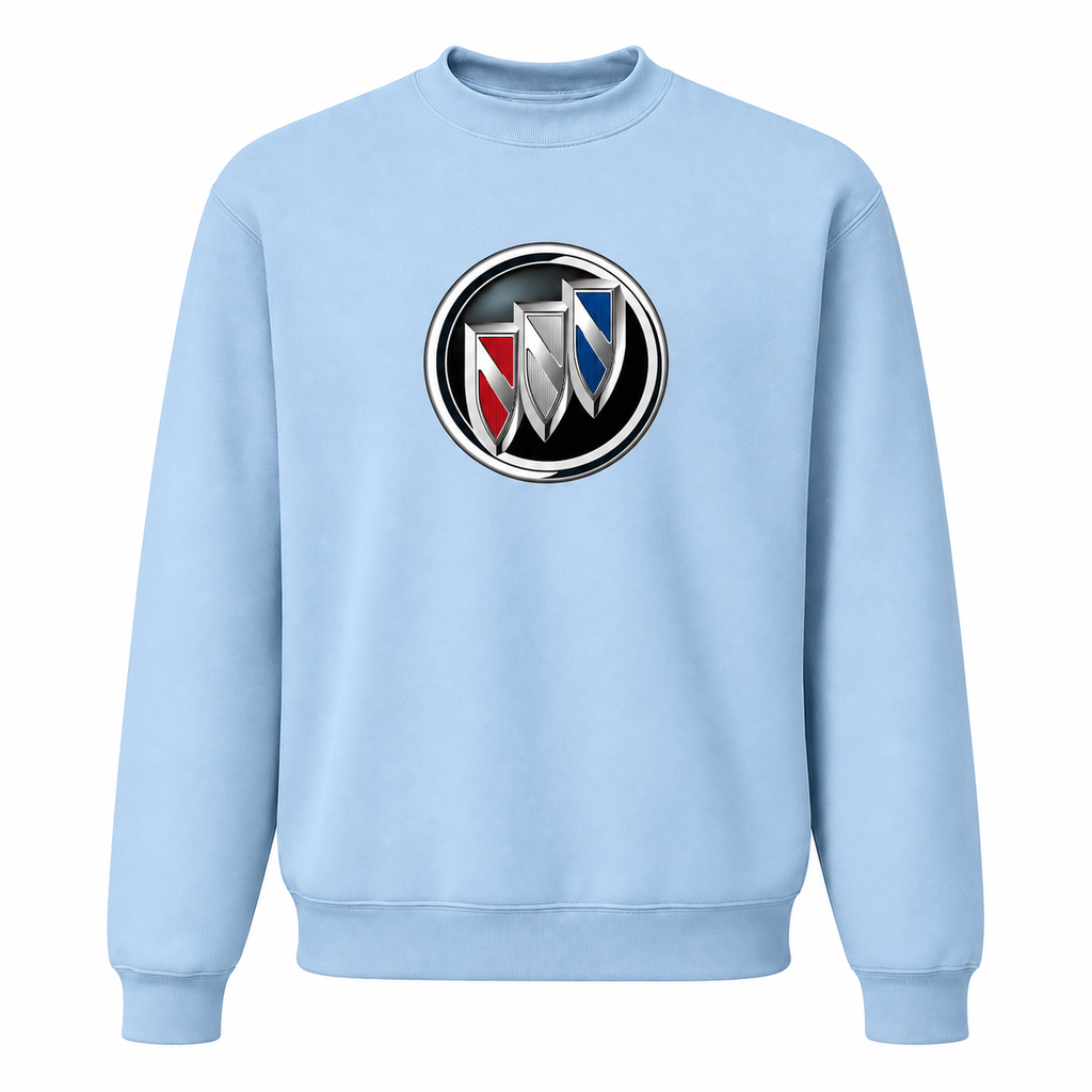 Men’s Buick Car Crewneck Sweatshirt | Color: Sky Blue | Front