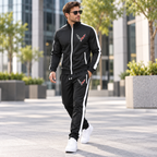 Men's Chevrolet Corvette Dri-Fit TrackSuit | Color: Black | Image 3