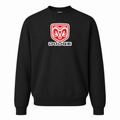 Men’s Dodge Car Crewneck Sweatshirt | Color: Black | Front