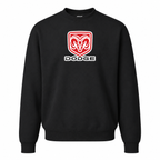Men’s Dodge Car Crewneck Sweatshirt | Color: Black | Front