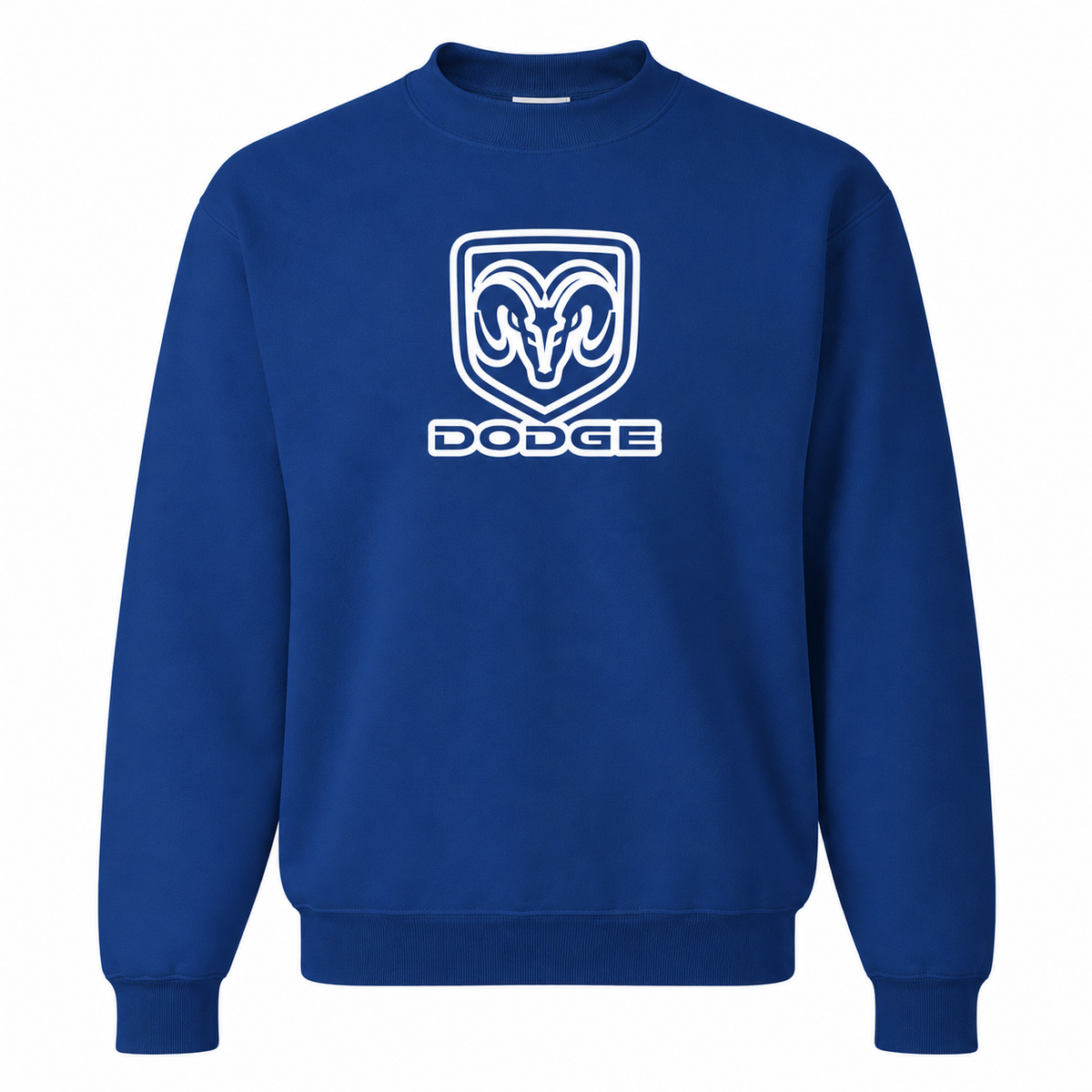 Men’s Dodge Car Crewneck Sweatshirt | Color: Blue | Front