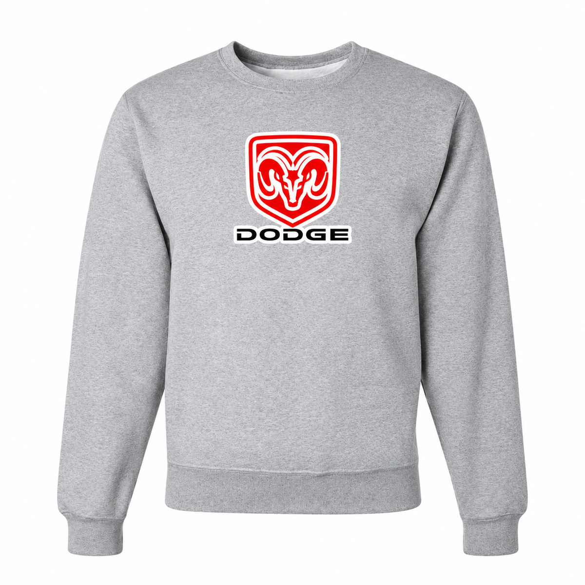 Men’s Dodge Car Crewneck Sweatshirt | Color: Gray | Front