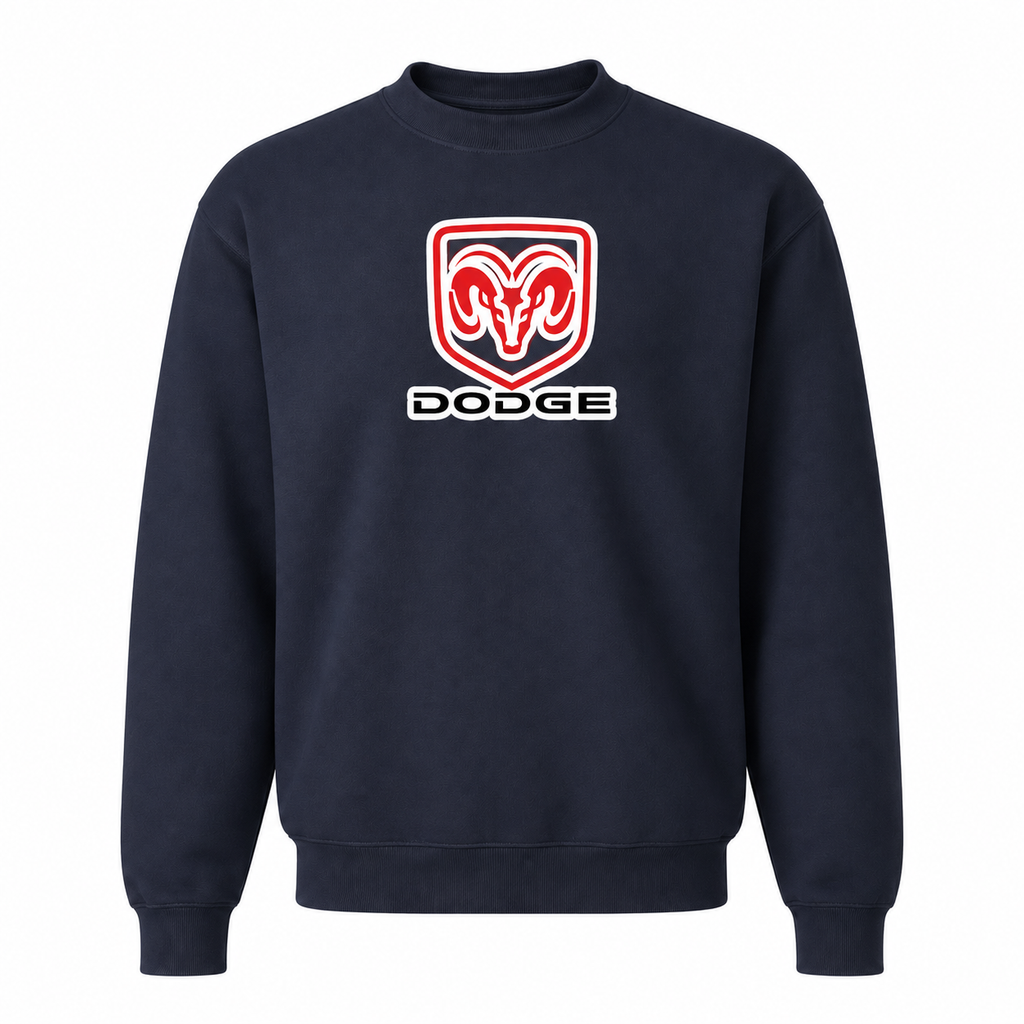 Men’s Dodge Car Crewneck Sweatshirt | Color: Navy | Front