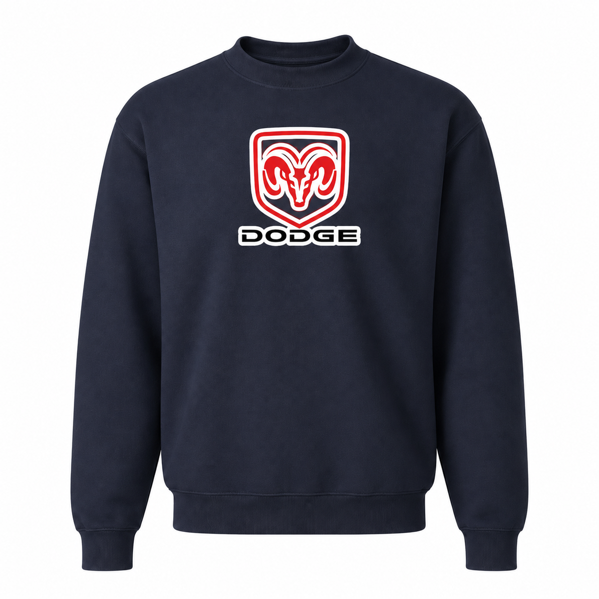 Men’s Dodge Car Crewneck Sweatshirt | Color: Navy | Front