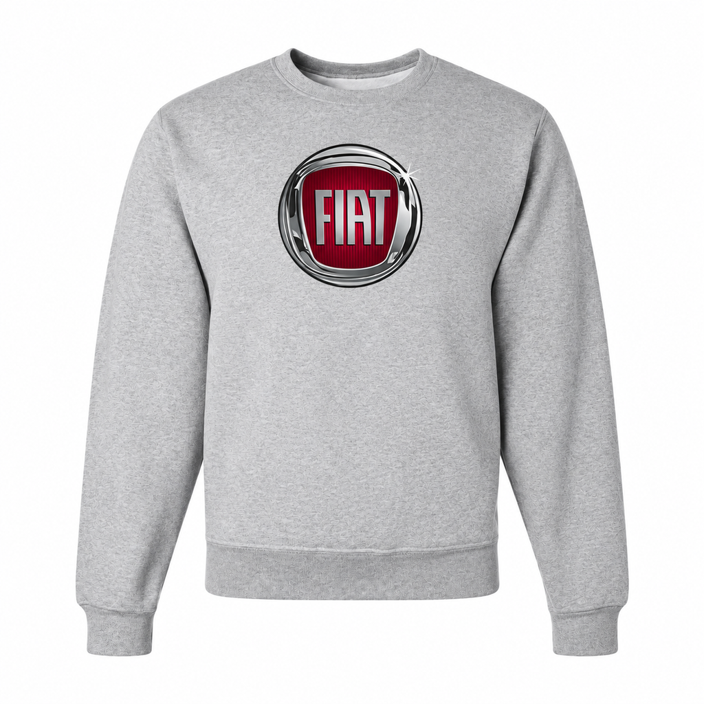Men’s Fiat Car Crewneck Sweatshirt | Color: Gray | Front