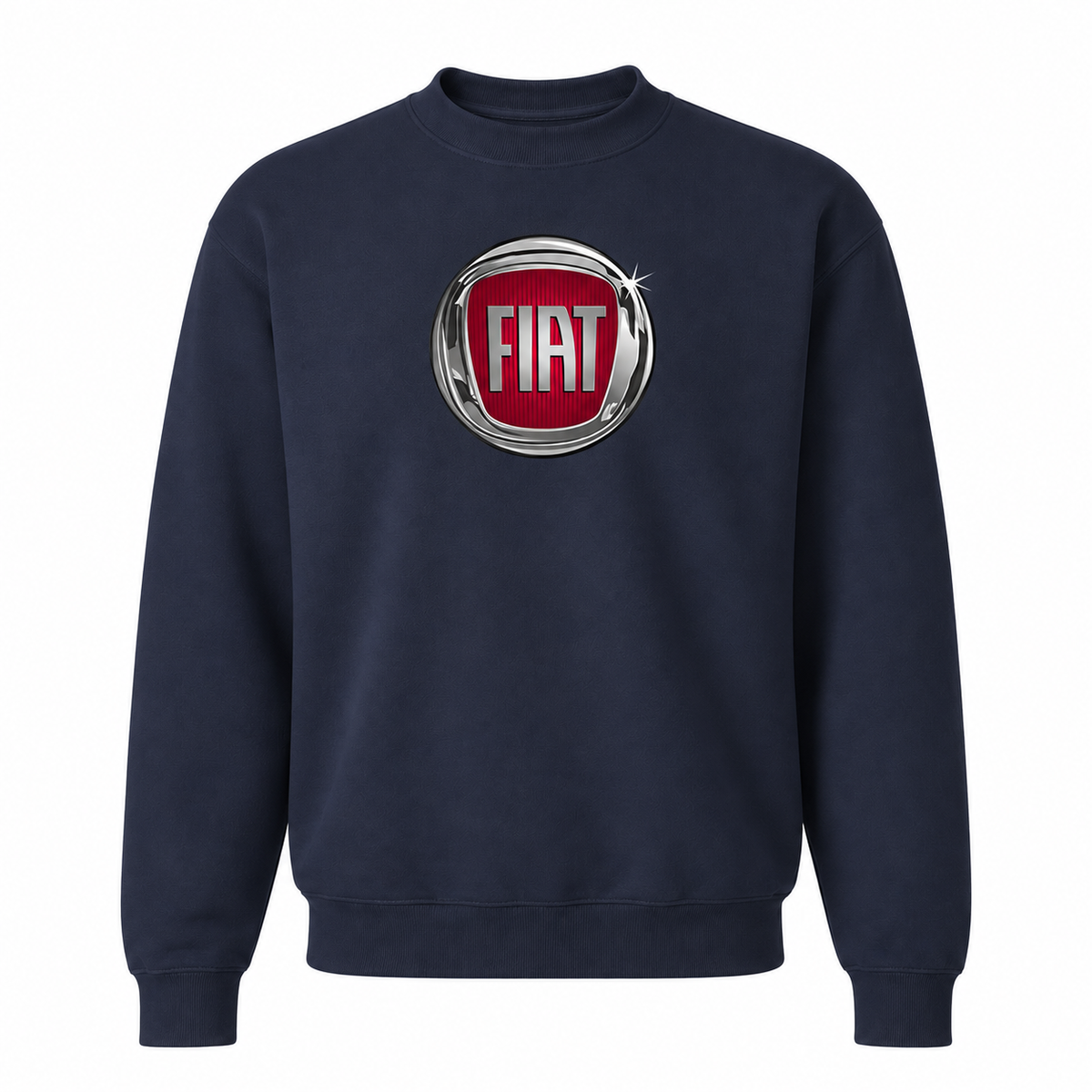Men’s Fiat Car Crewneck Sweatshirt | Color: Navy | Front