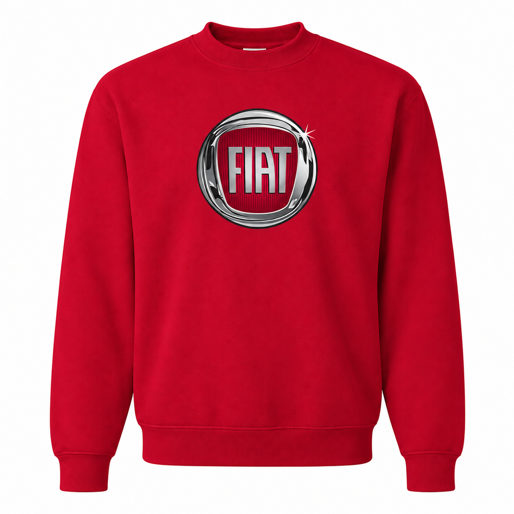 Men’s Fiat Car Crewneck Sweatshirt | Color: Red | Front