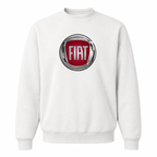 Men’s Fiat Car Crewneck Sweatshirt | Color: White | Front