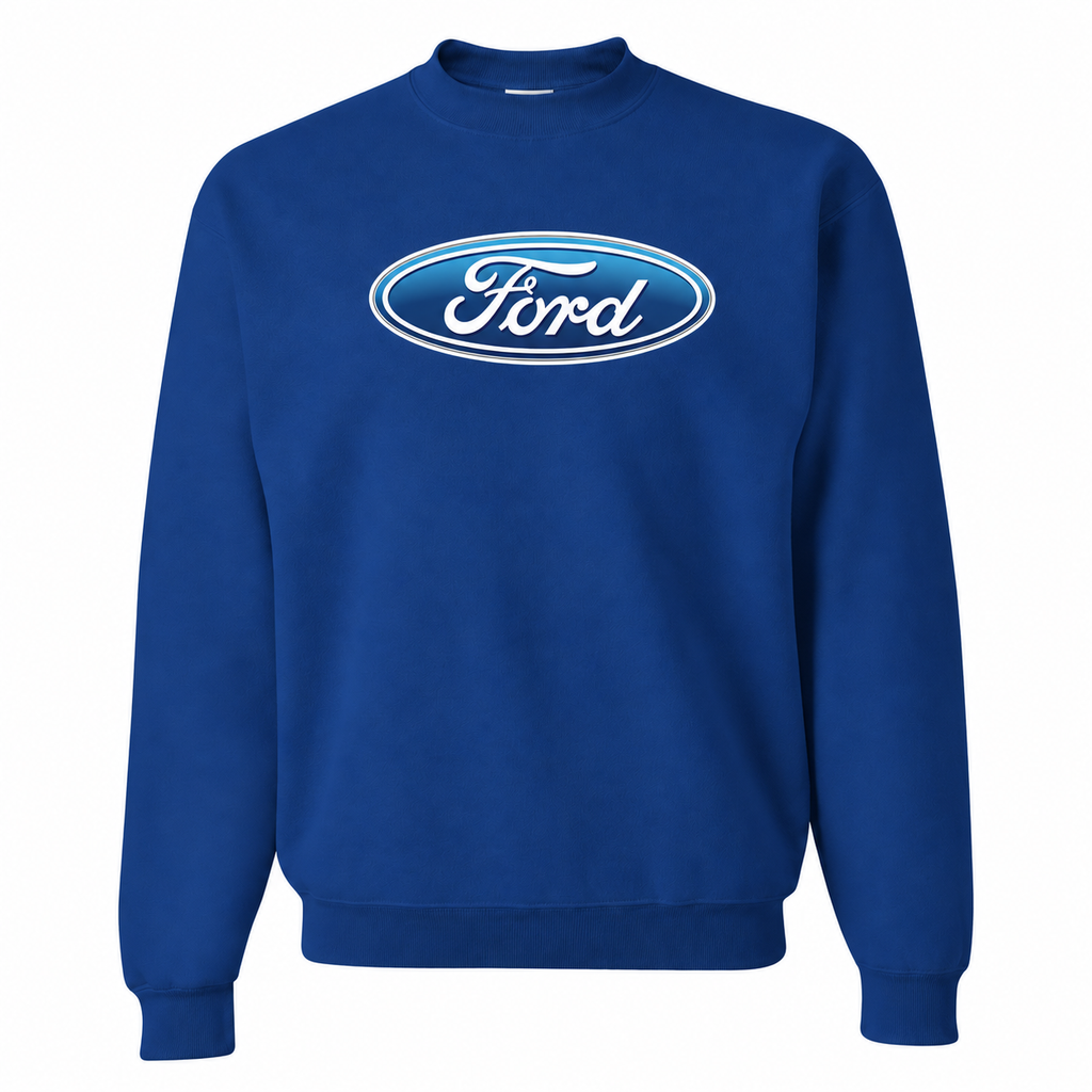 Men’s Ford Car Crewneck Sweatshirt | Color: Blue | Front
