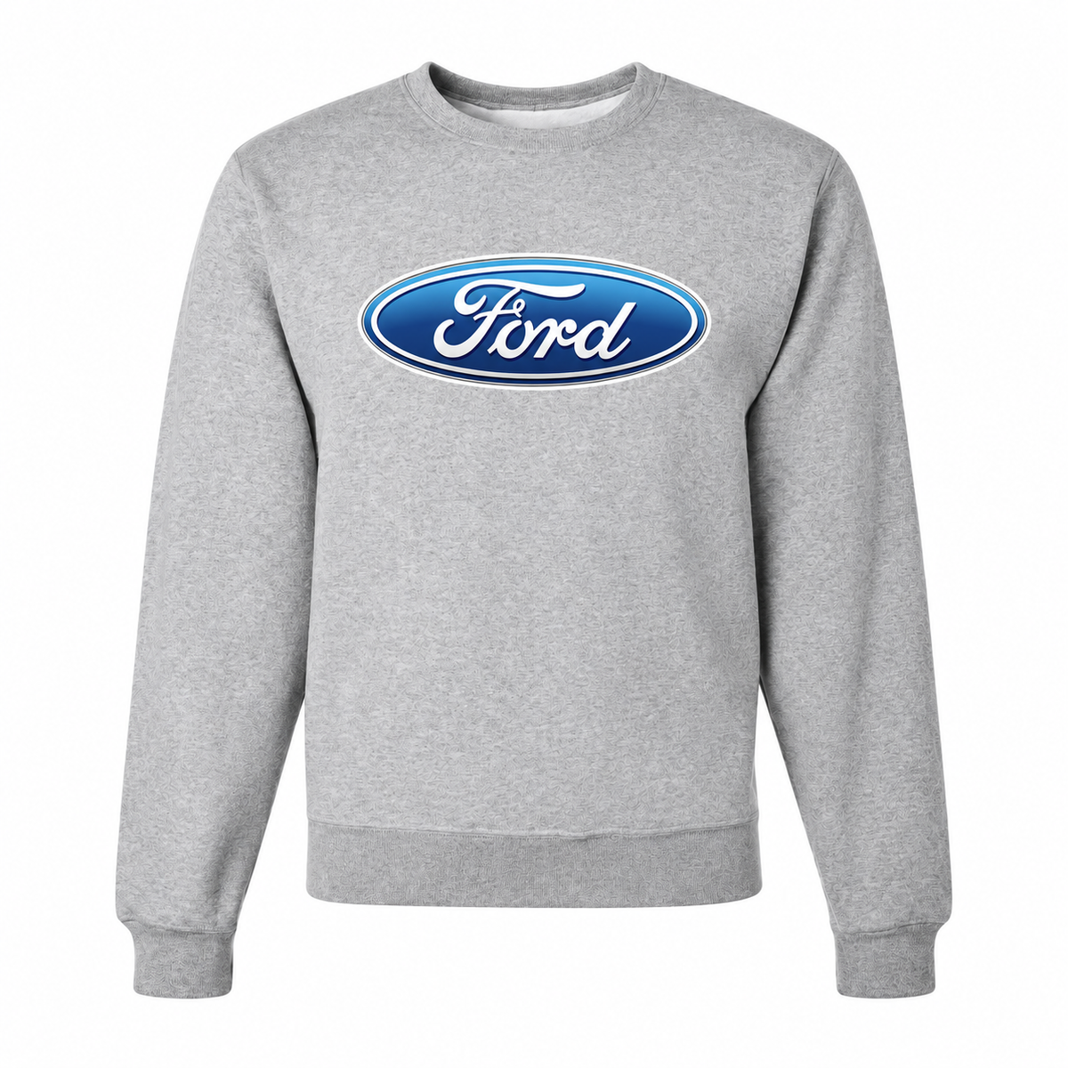 Men’s Ford Car Crewneck Sweatshirt | Color: Gray | Front