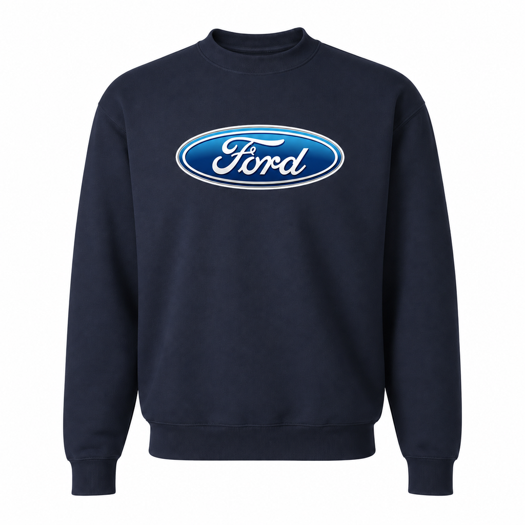 Men’s Ford Car Crewneck Sweatshirt | Color: Navy | Front