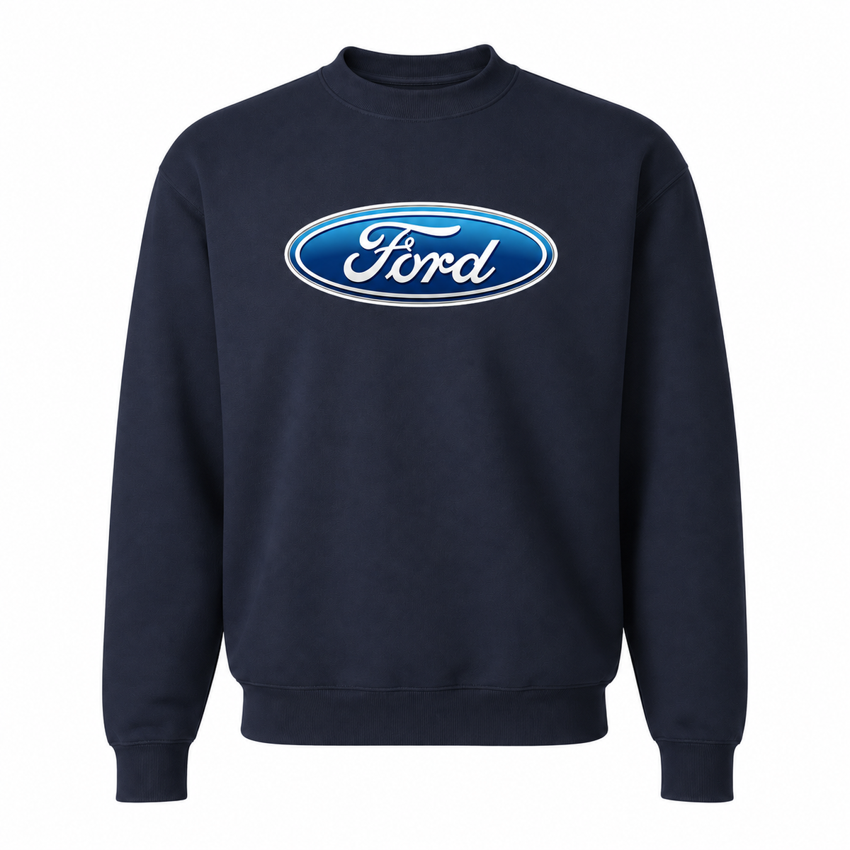 Men’s Ford Car Crewneck Sweatshirt | Color: Navy | Front