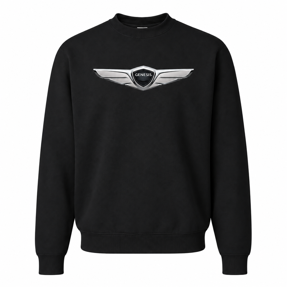Men’s Genesis Car Crewneck Sweatshirt | Color: Black | Front