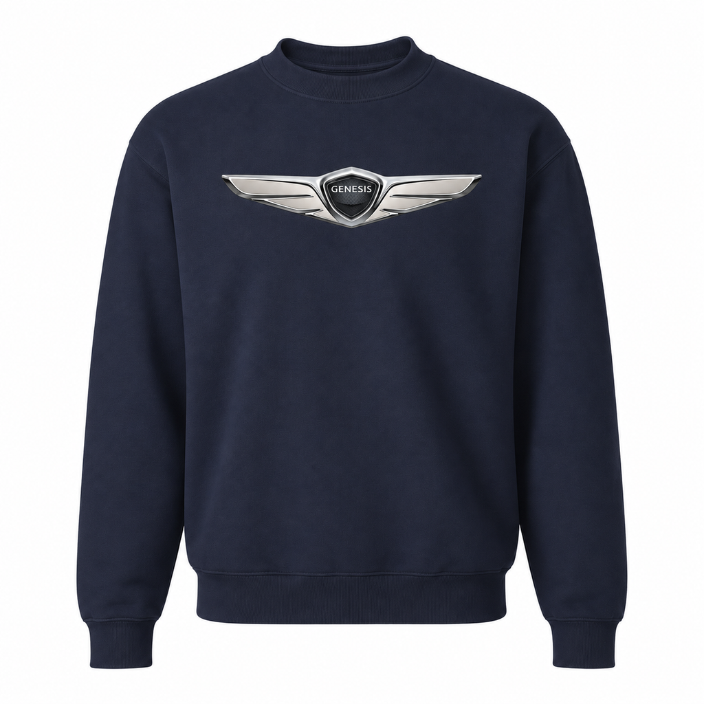 Men’s Genesis Car Crewneck Sweatshirt | Color: Navy | Front