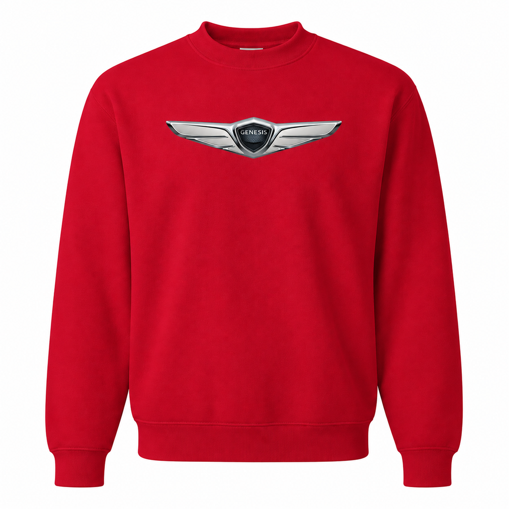 Men’s Genesis Car Crewneck Sweatshirt | Color: Red | Front